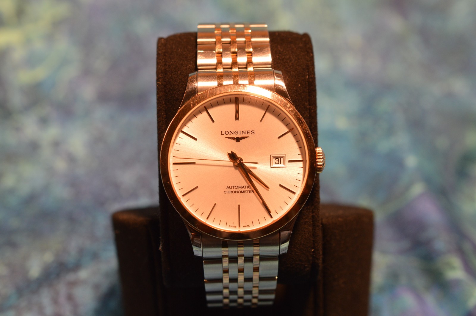 Longines Record 40MM Silver Dial Two-Tone Automatic Ref. L2.821.5