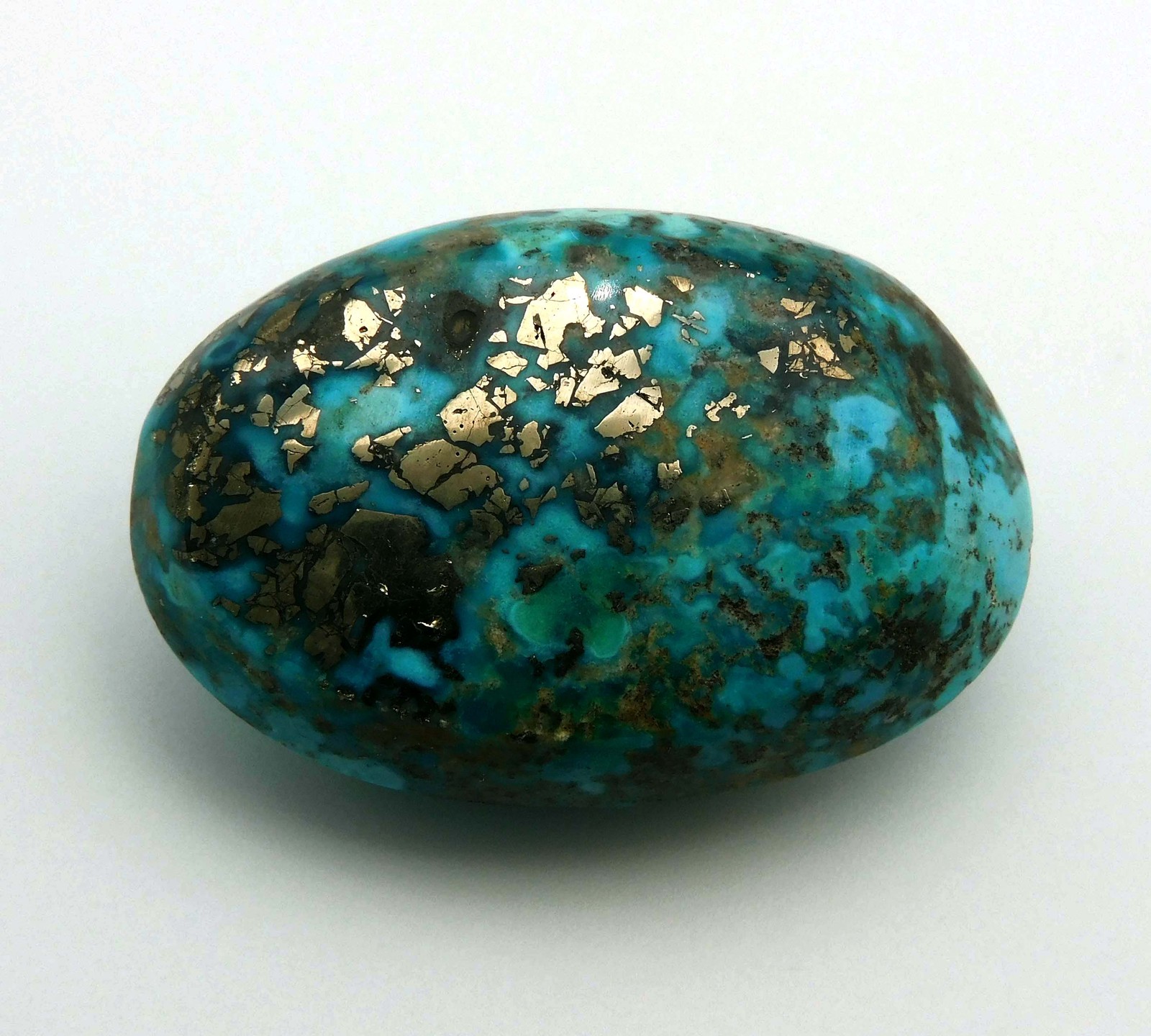 61.00 Ct Genuine Arizona Blue Turquoise Oval Cut Loose Gemstone