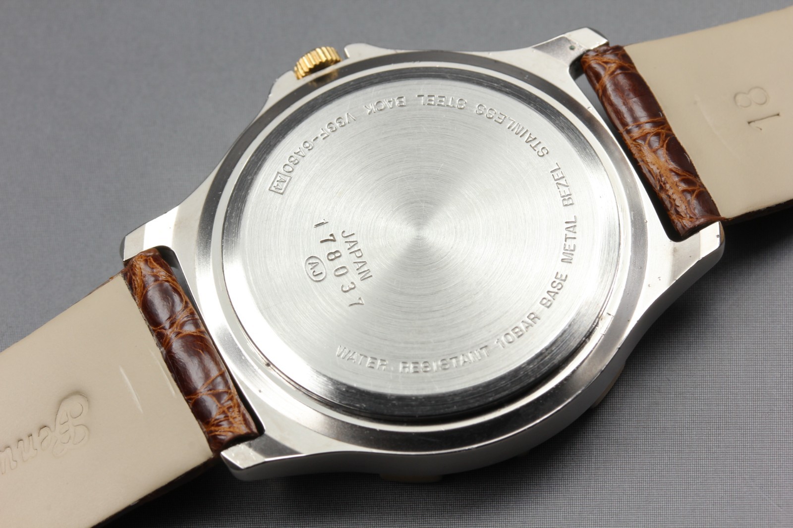 Vintage 1991 [Near MINT] SEIKO Alba V33F-6A80 SUN & Moon Phase QZ Men’s Japan