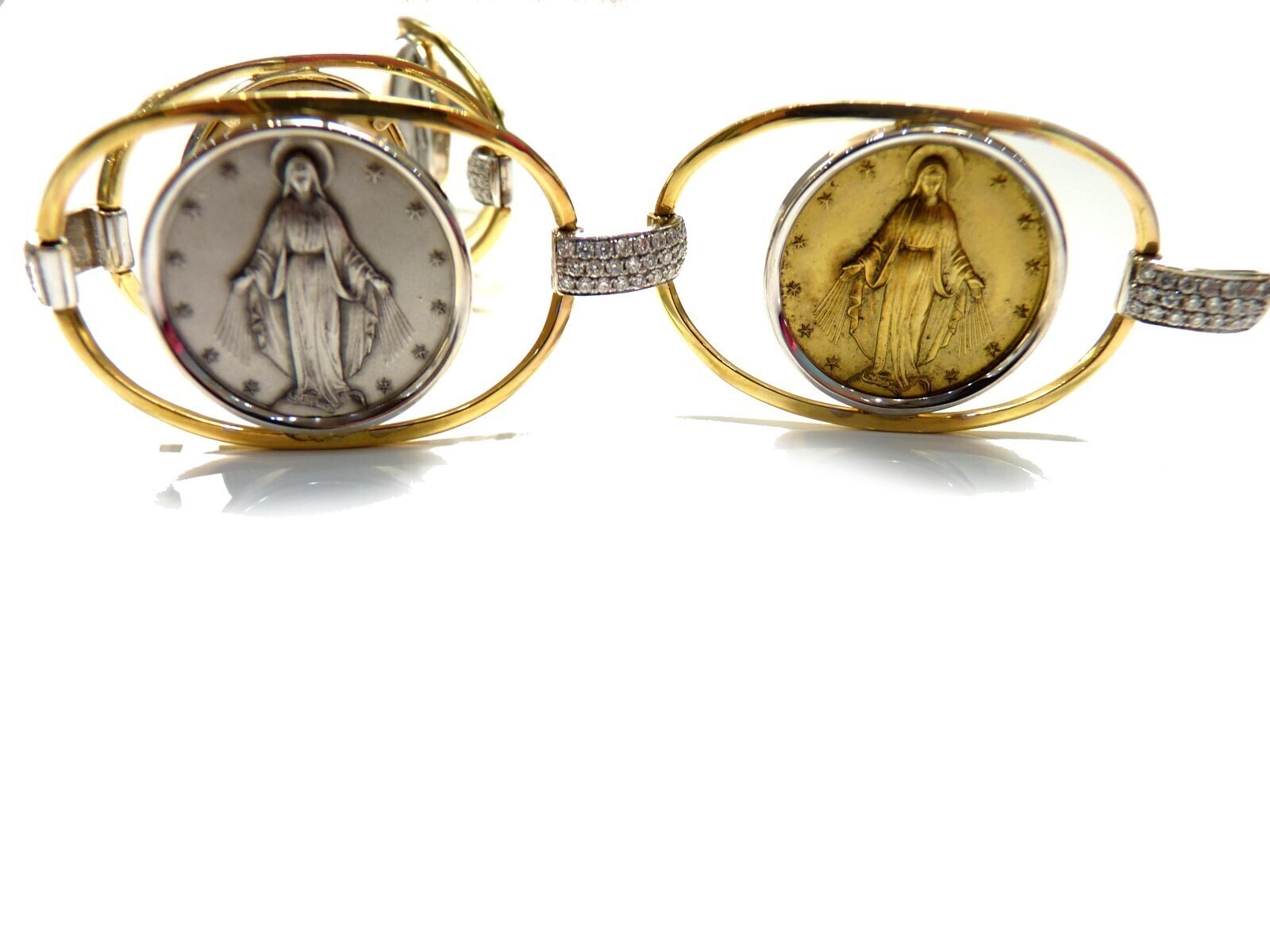 Madonna bracelet diamonds/brilliant 1.20ct 750 18K two-tone gold length 19.5cm