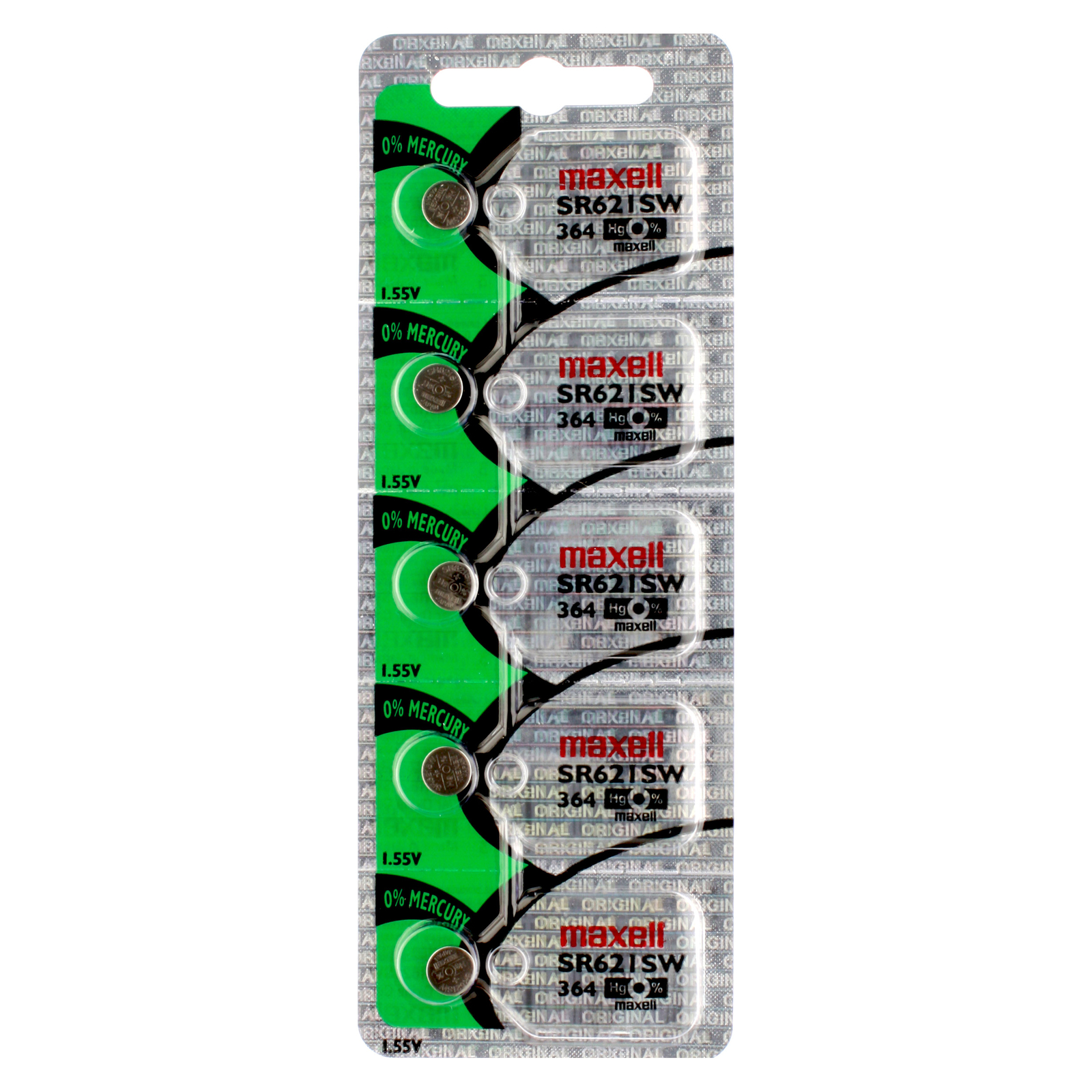 5 x Maxell 364 Watch Batteries, SR621SW Battery | Shipped from Canada