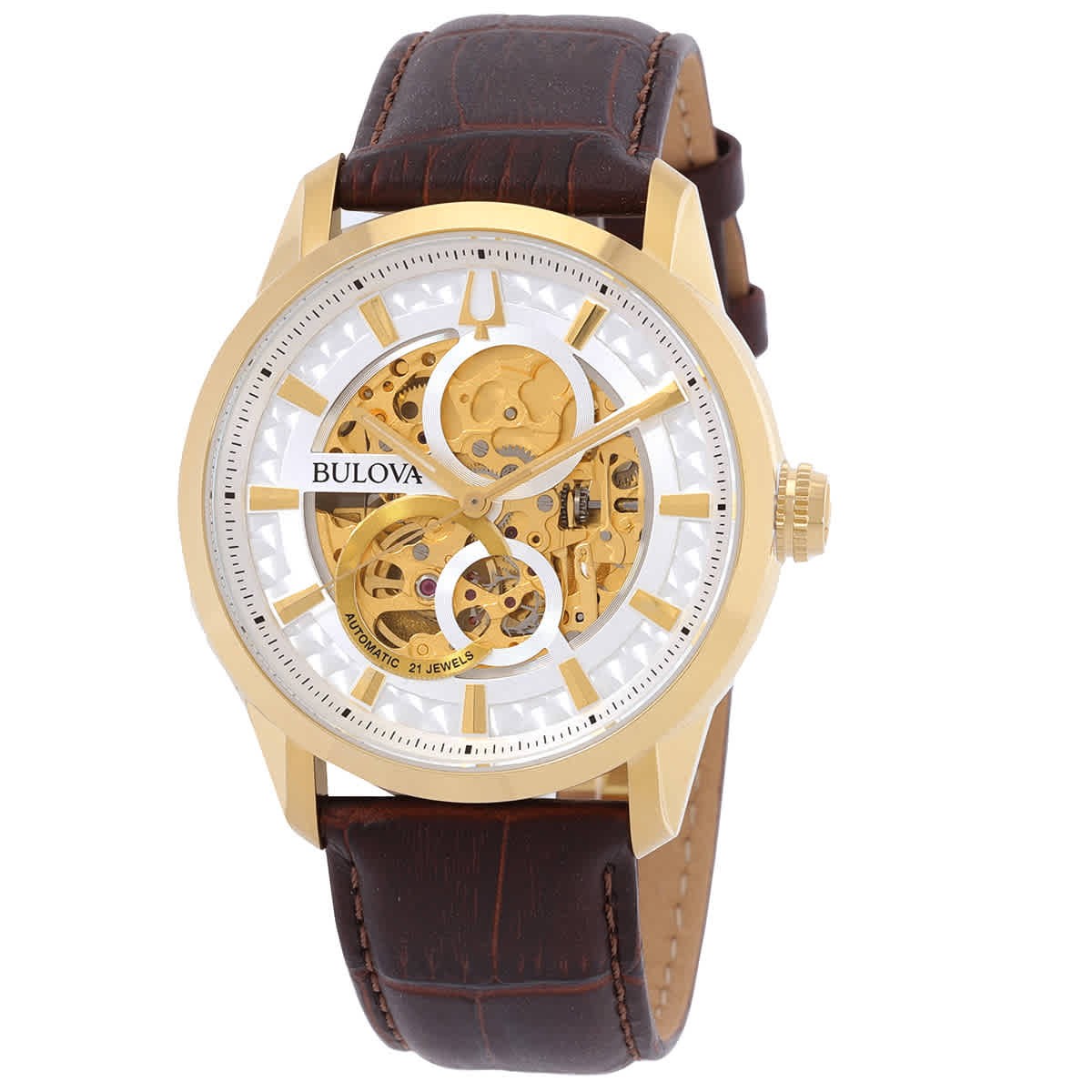 Bulova Classic Sutton Automatic White Dial Men’s Watch 97A138