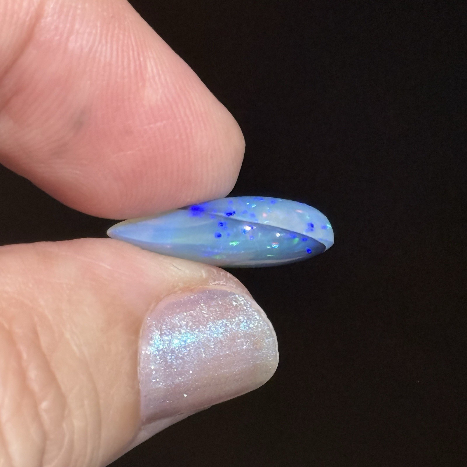 6.25ct 19×12.8×5.7mm Unique Ethiopian Welo Opal Pear Shaped Cabochon Gem