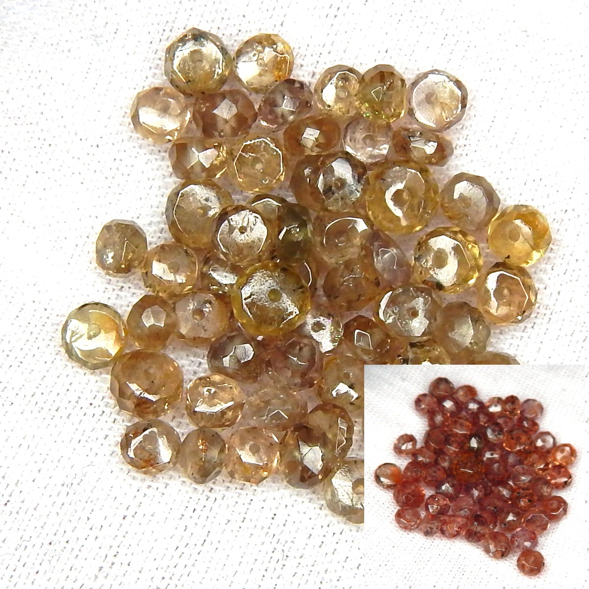 RARE 25ct Lot of 62 Color Change Garnet Natural Mined Unheated Faceted Beads