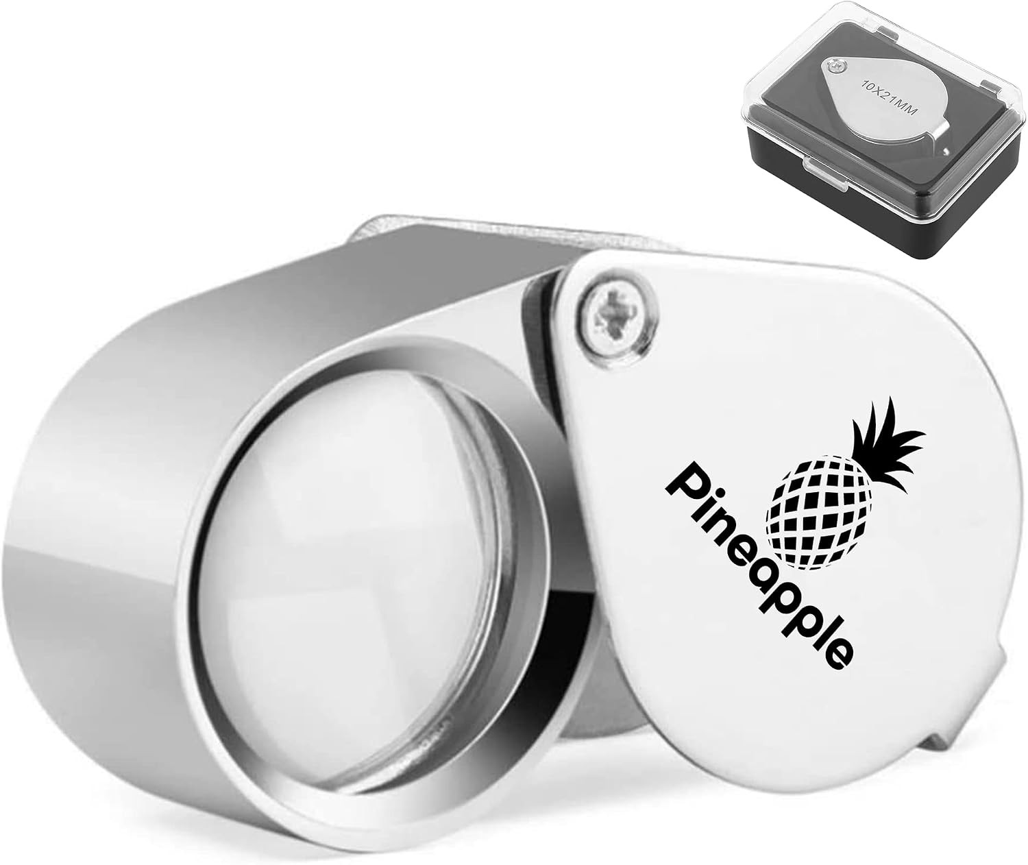 10X Jewelers Loupe Magnifier Pocket Magnifying Glass Small Jewelry