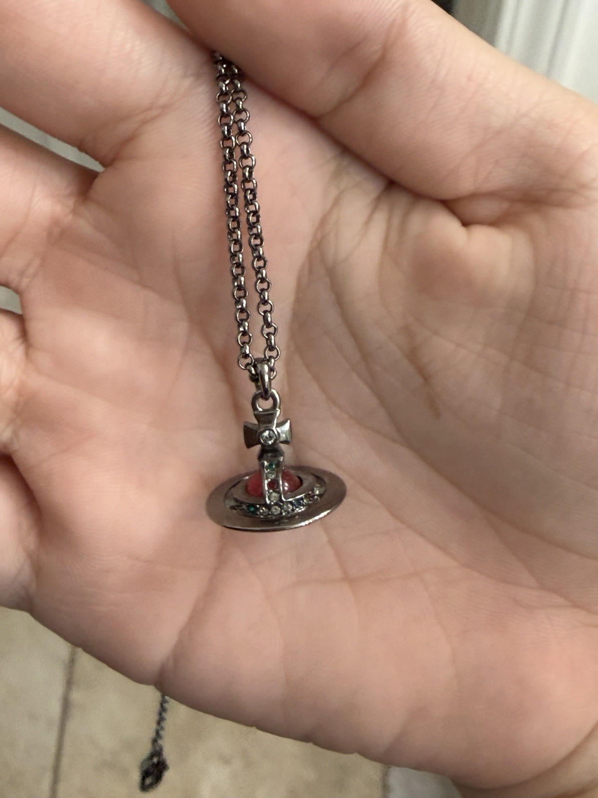 VIVIENNE WESTWOOD NEW PETITE ORB PENDANT NECKLACE