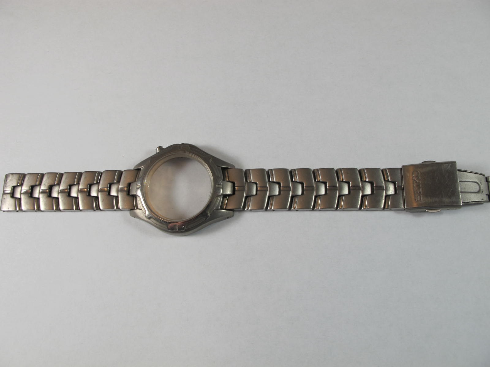 Seiko Kinetic Titanium 5M62-0C90 Watch 18mm Bracelet 48Y7