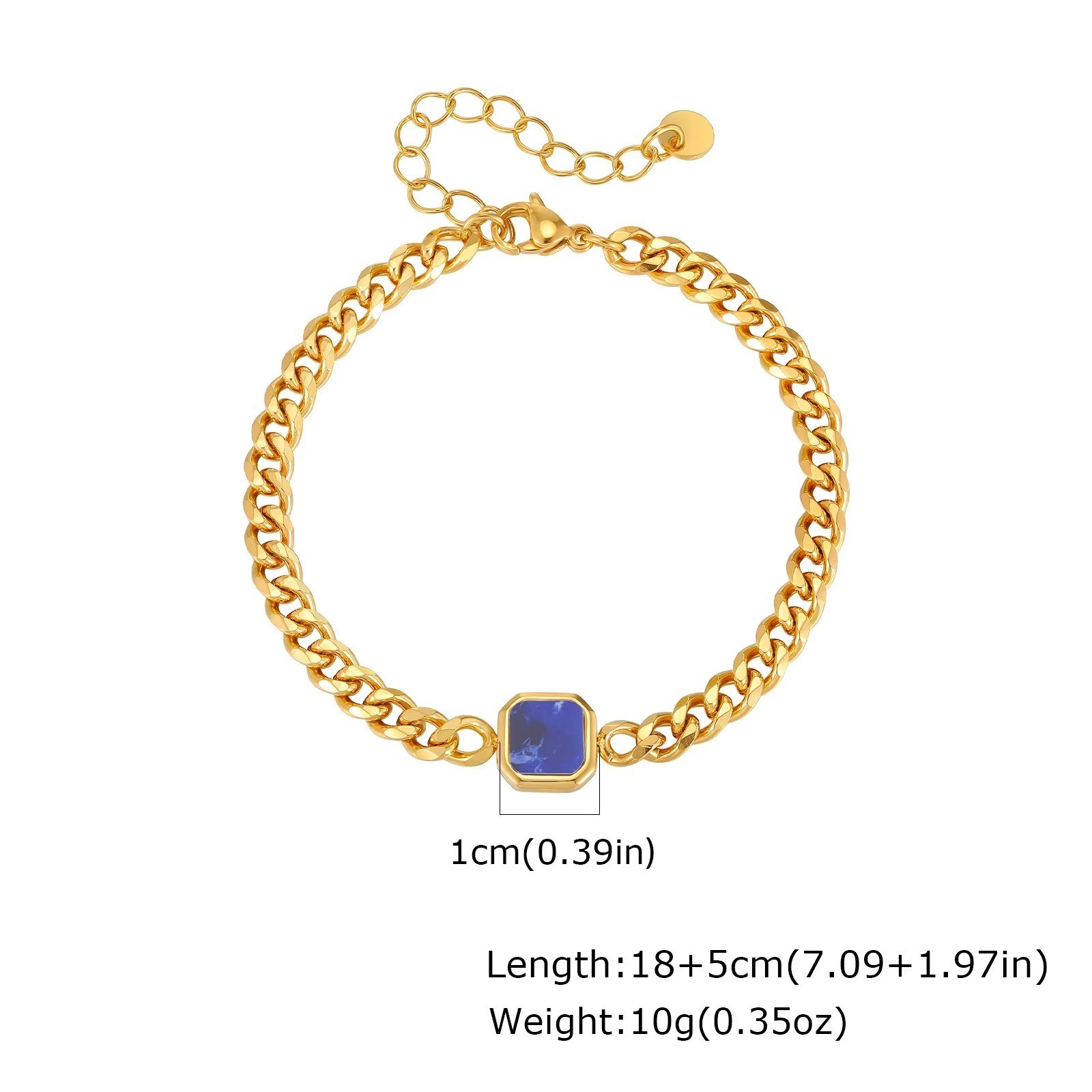 5mm Width Adjustable Chain Bracelet for Men, Stainless Steel Polished Jewellery