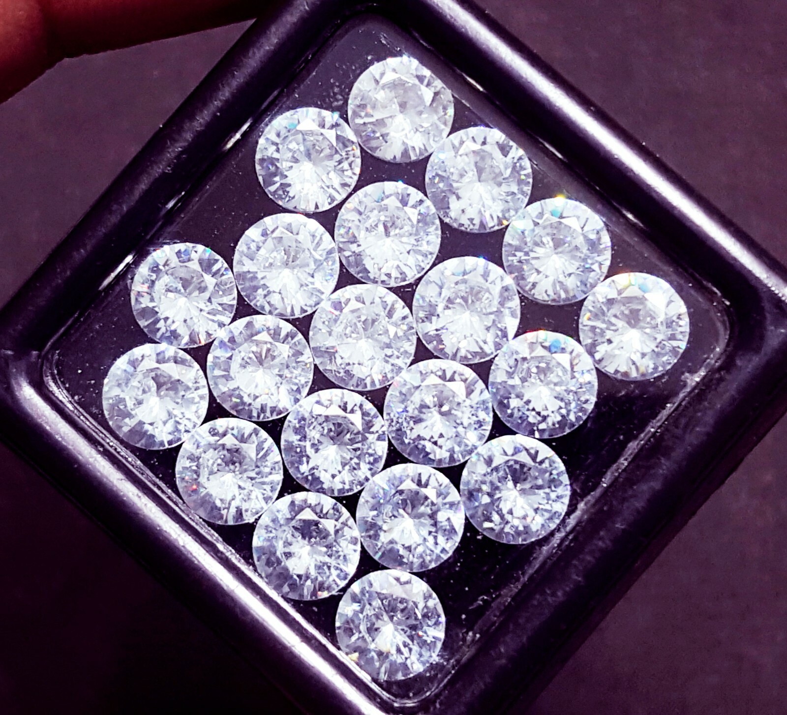 Round Shape White Sapphire Lot Approx. 5×5 mm 20 pcs Loose Gemstone ~~Free Gift