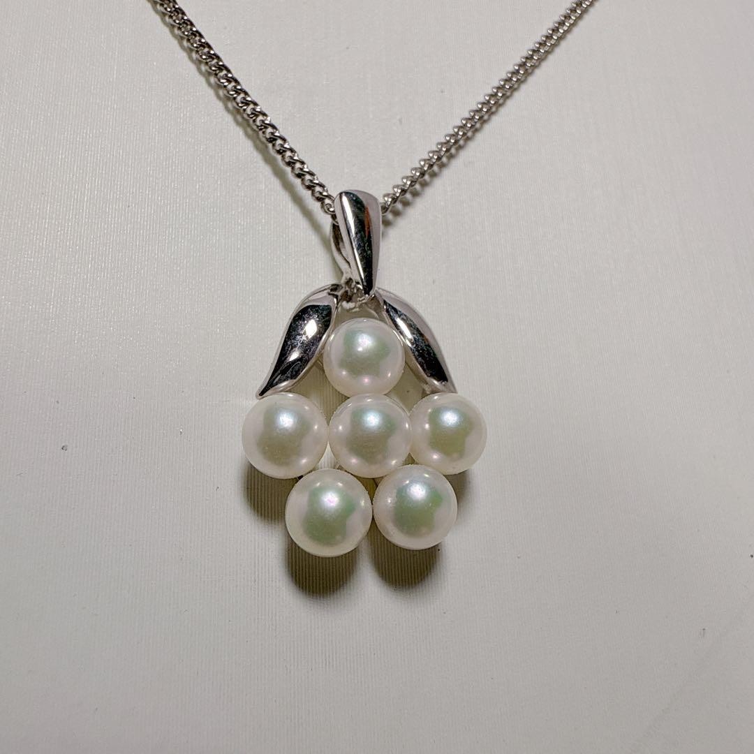 MIKIMOTO Akoya Pearl Necklace 4.0mm 40cm/15.7inches Pink Green Overtone