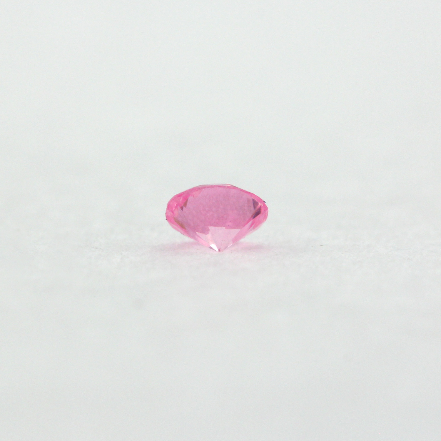 Loose Round Cut Shape Pink Sapphire CZ Stone Single Cubic Zirconia Birthstone
