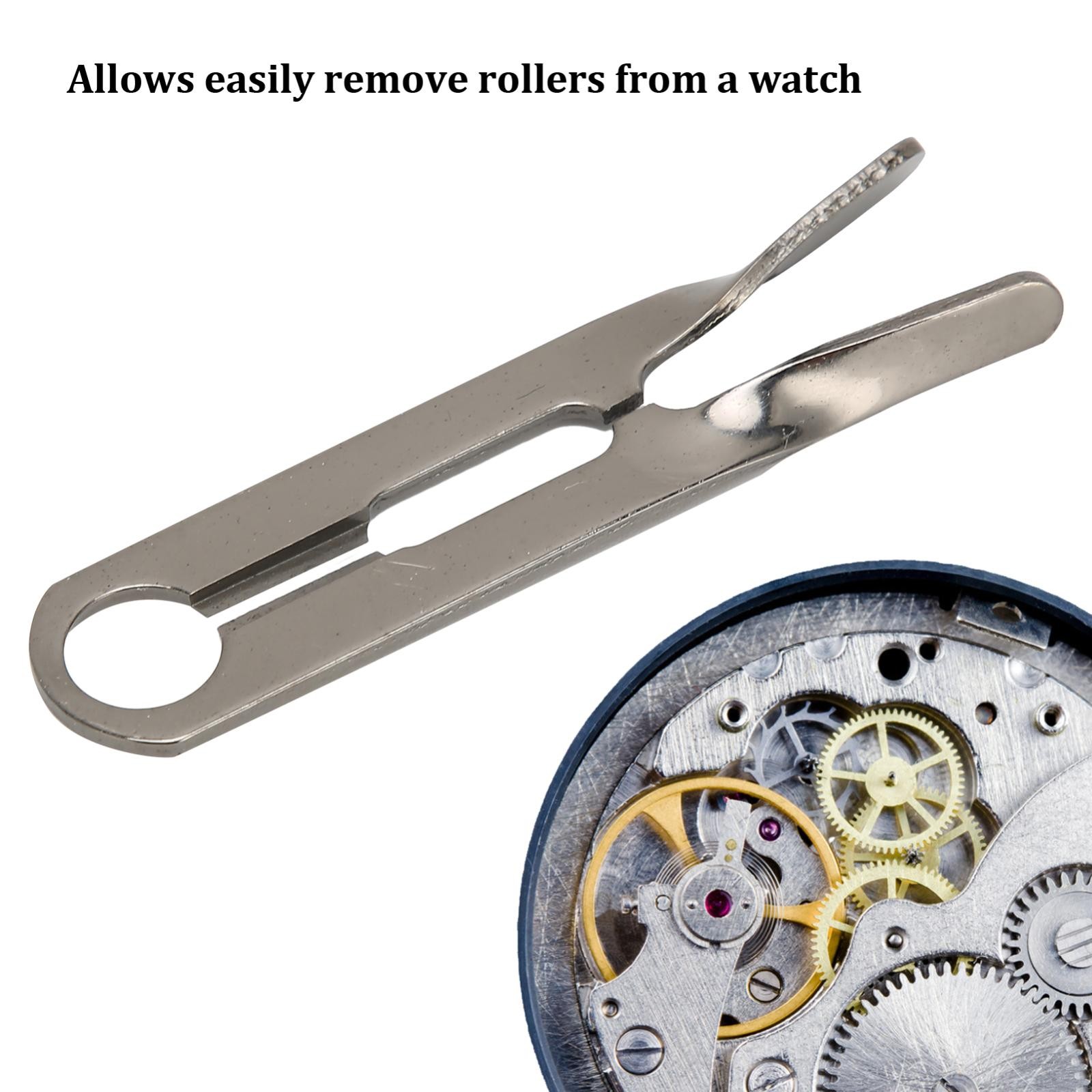 Professional Portable Steel Watch Roller Remover Plier Watchmaker Repairing Tool
