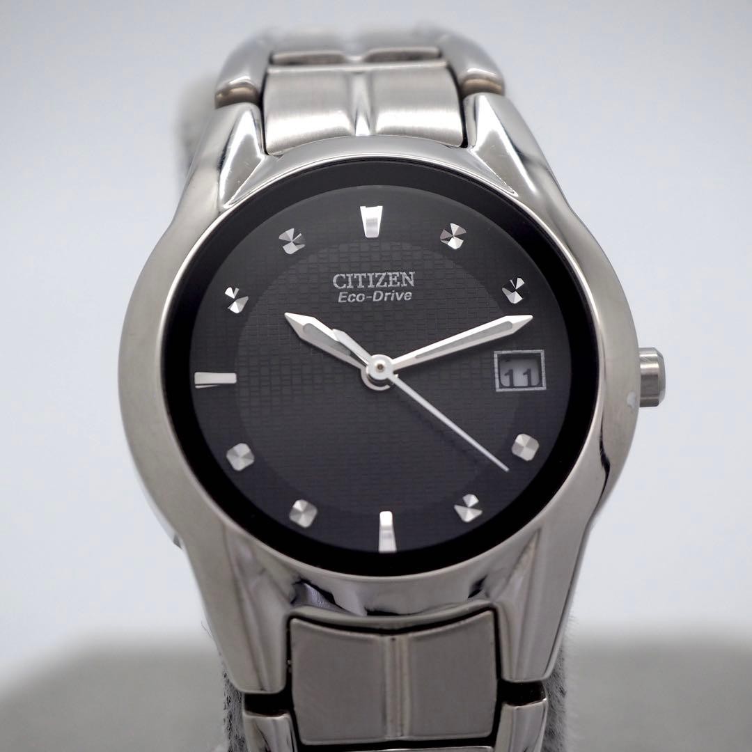 291 Working CITIZEN Watch Ladies Solar Eco Drive Black