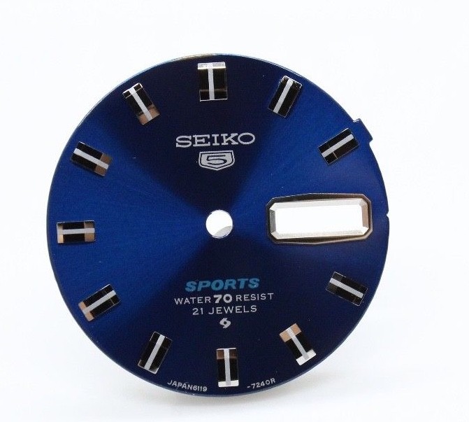 Blue Dial for Vintage Seiko Rally 6119-7170 , 6119-7173 Diver Sport 6119 diver