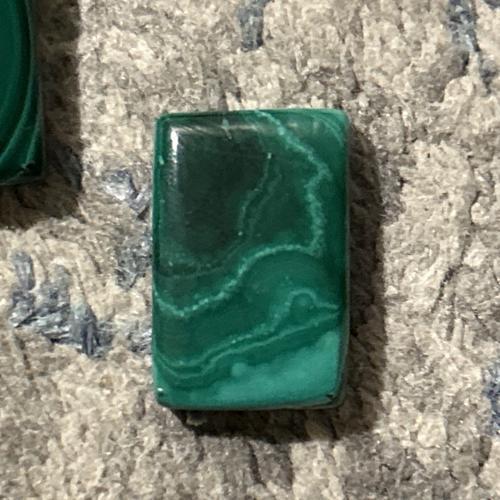 5 Malachite Smooth Cabochon Gemstones – Natural Jewelry Making Pendants