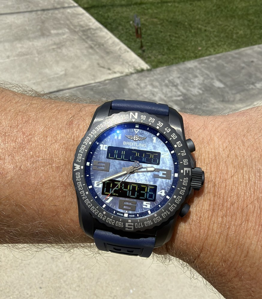 Breitling B02 Cockpit Night Mission Mother of Pearl–Beautiful!!