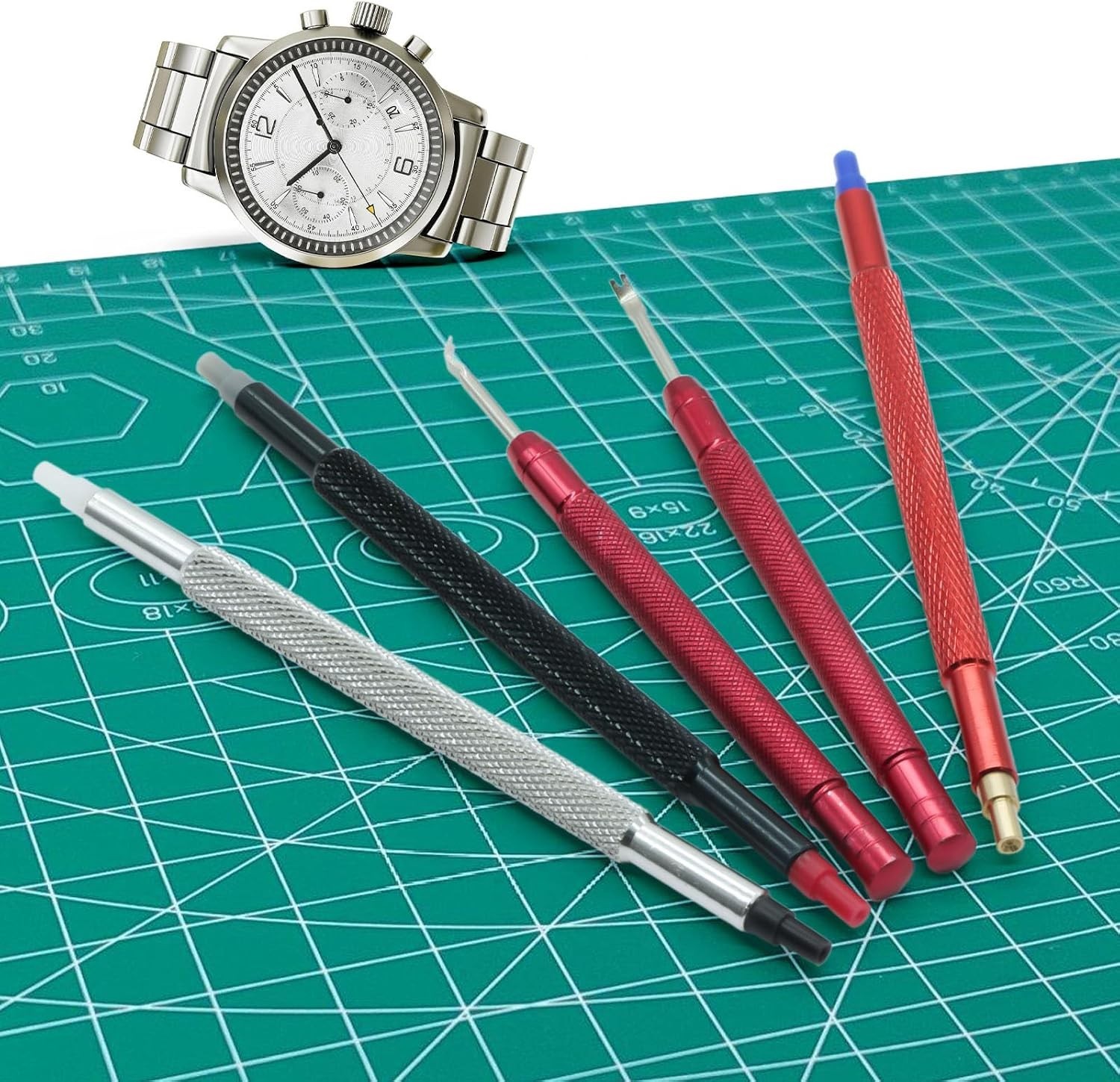 Compact 5-Piece Precision Watch Tool Kit for Easy DIY Maintenance and Repairs