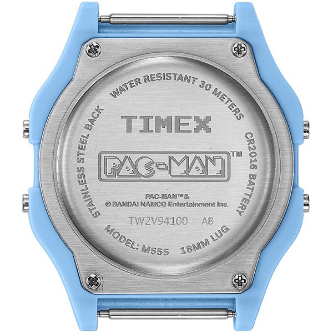 Timex Pacman Digital Watch Light Blue Resin Quartz Unisex New