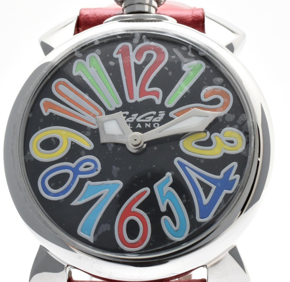【EXC+4】GaGa MILANO Manuale 40mm 5020.5 Quartz MOP Dial Watch Leather strap Japan