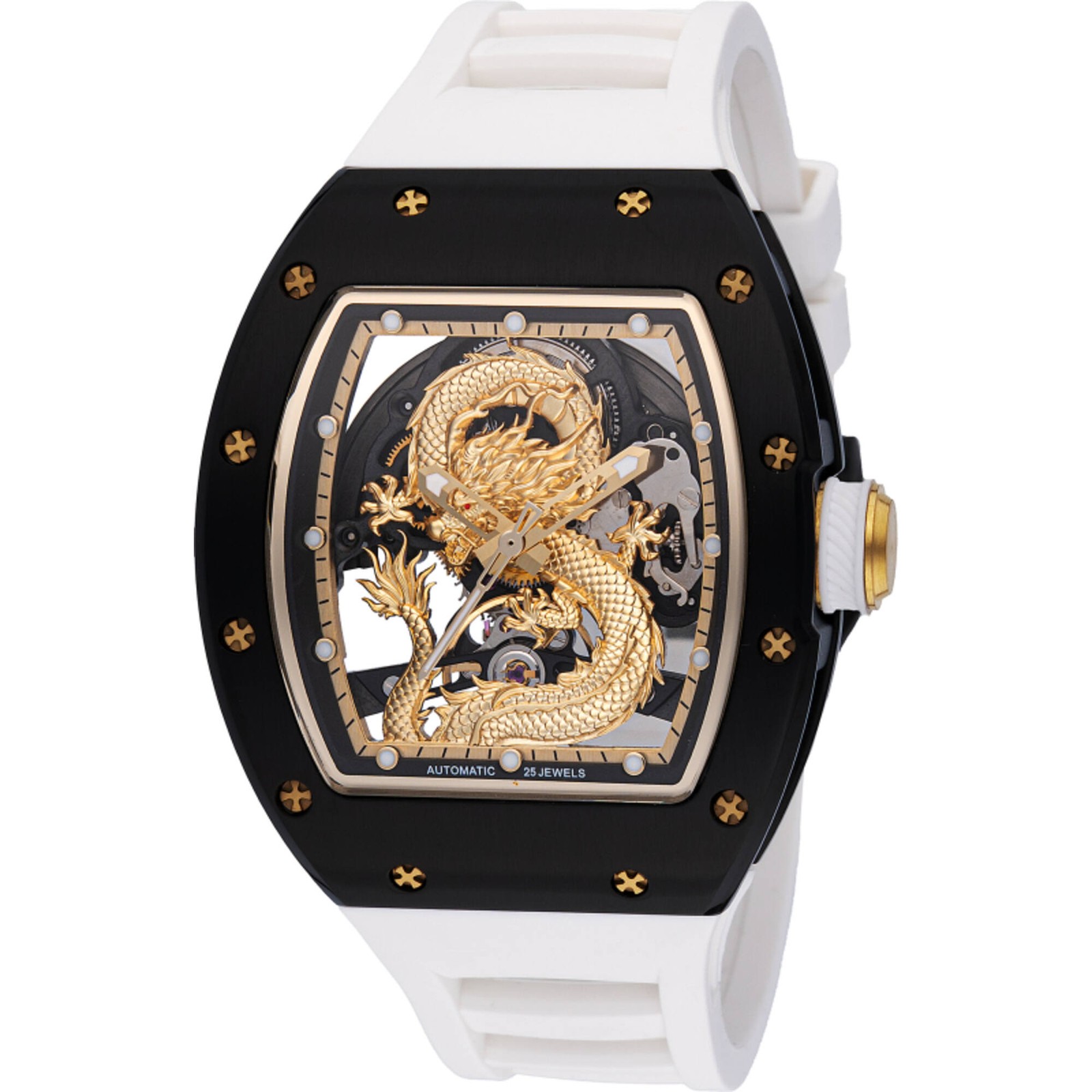 Invicta Men’s Watch S1 Rally Dragon Edition White Silicone Strap 49013