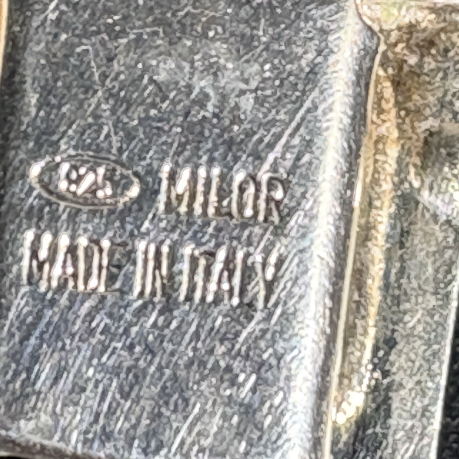 Milor Sterling Silver 925 Greek Key Bracelet Make In Italy