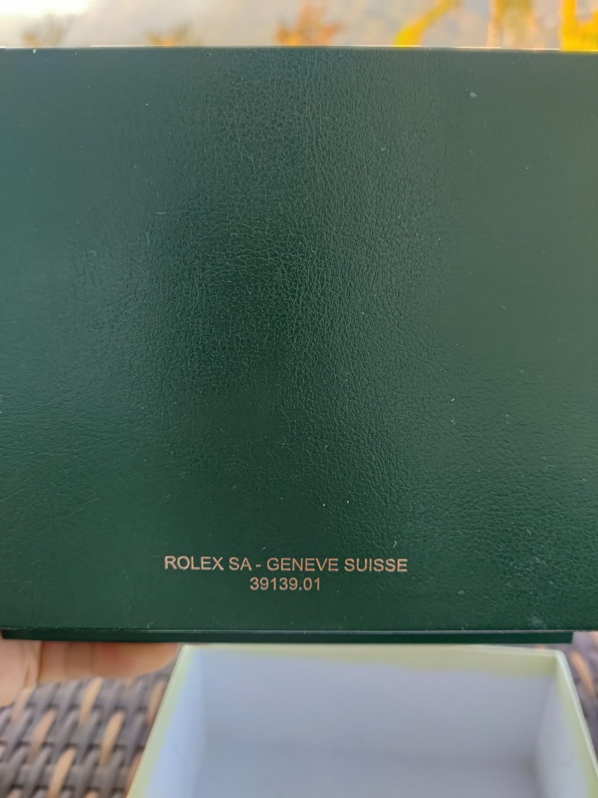 Green Oyster ROLEX SA – GENEVE SUISSE 39139.01 Watch Box Case No Watch