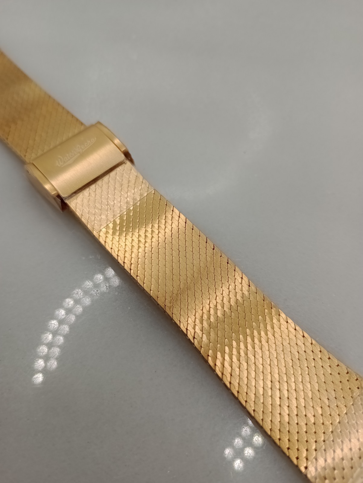 New Watchgecko 20mm Calibre 1960 Mk2 Mesh PVD Gold Watch Strap Bracelet 6B450