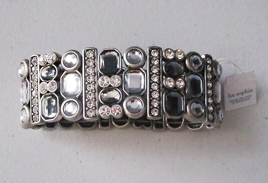 Lia Sophia Jewelry PARTY FAVOR Stretch Bracelet in Silver RV$132