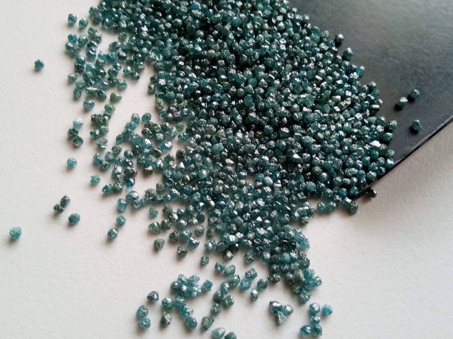 2mm Raw Blue Loose Rough Rondelle Diamond for Jewelry (1 Cts to 5 Cts)