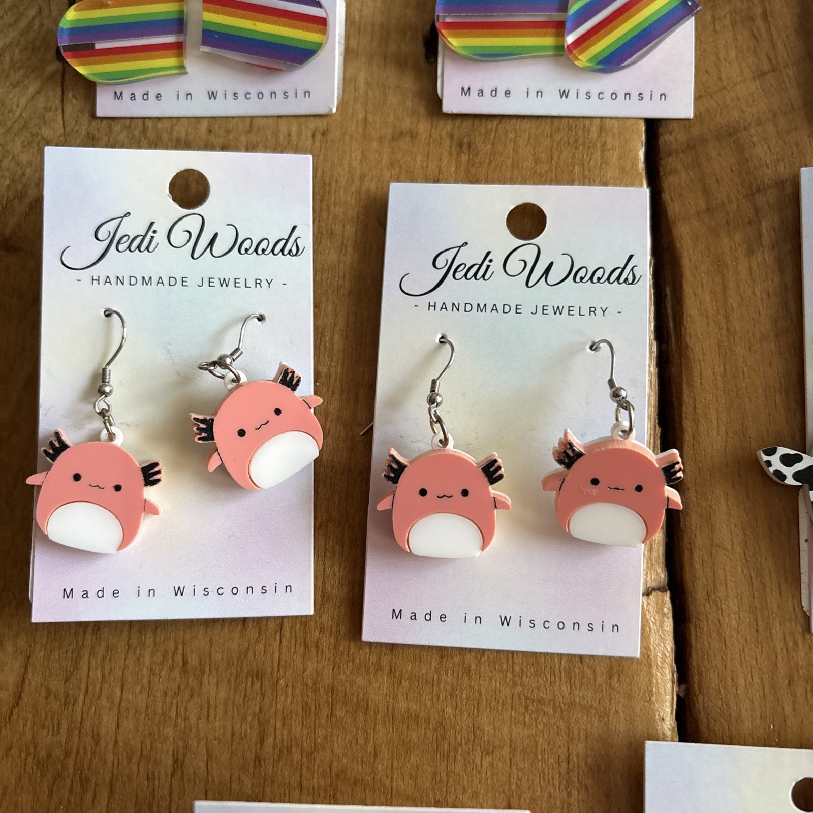 Brand New Set Of Handmade Dangly Earrings 11 Pairs In Total