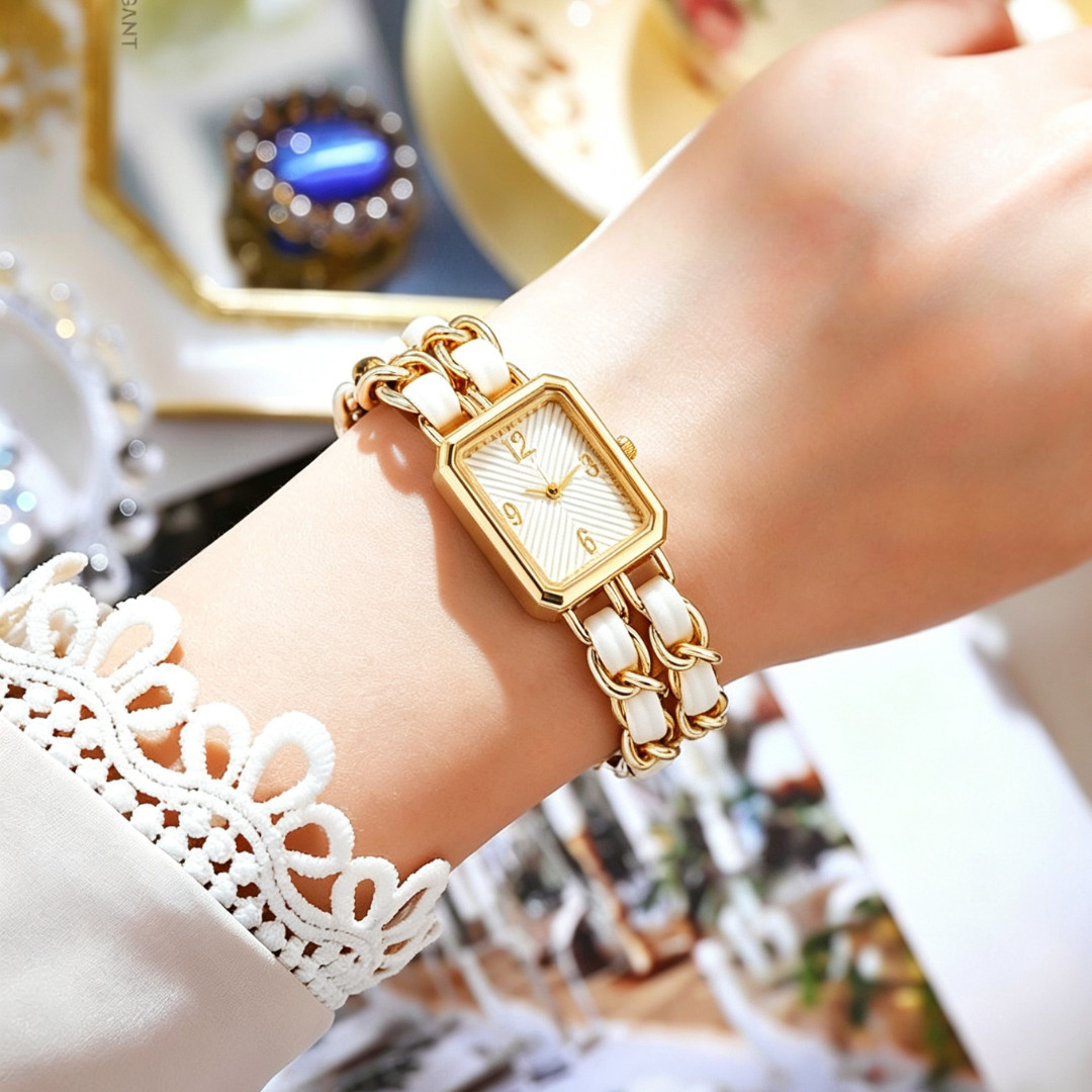 Women Watch Minimalist Luxury Watch Niche Chain Bracelet Wristwatch Women Gift
