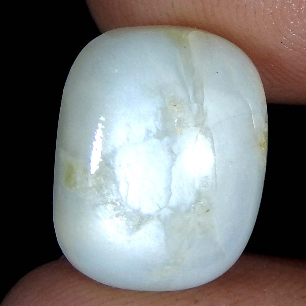 9.00Cts100%Natural Quality Silky Monnstone Cushion Cabochon Loose Gemstone