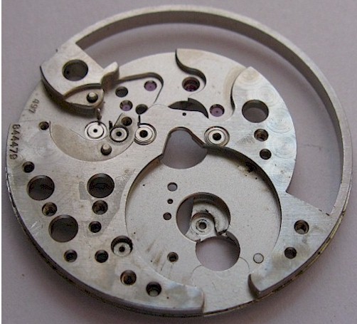 LeCoultre futurematic 497 used watch part main plate #100