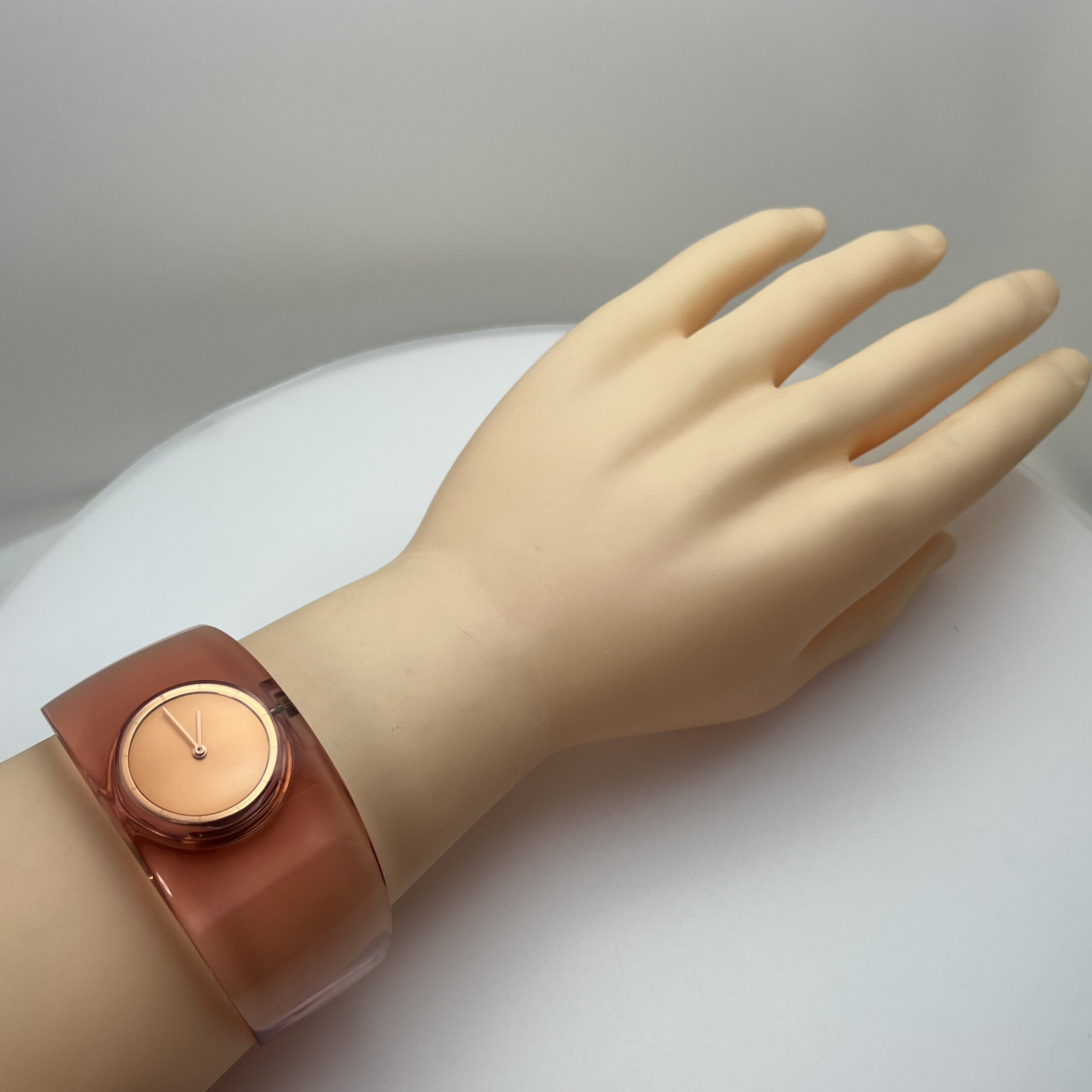 Seiko Issey Miyake Tokujin Yoshioka O Sakura/Peach Qz Japan Watch w/Box #735B