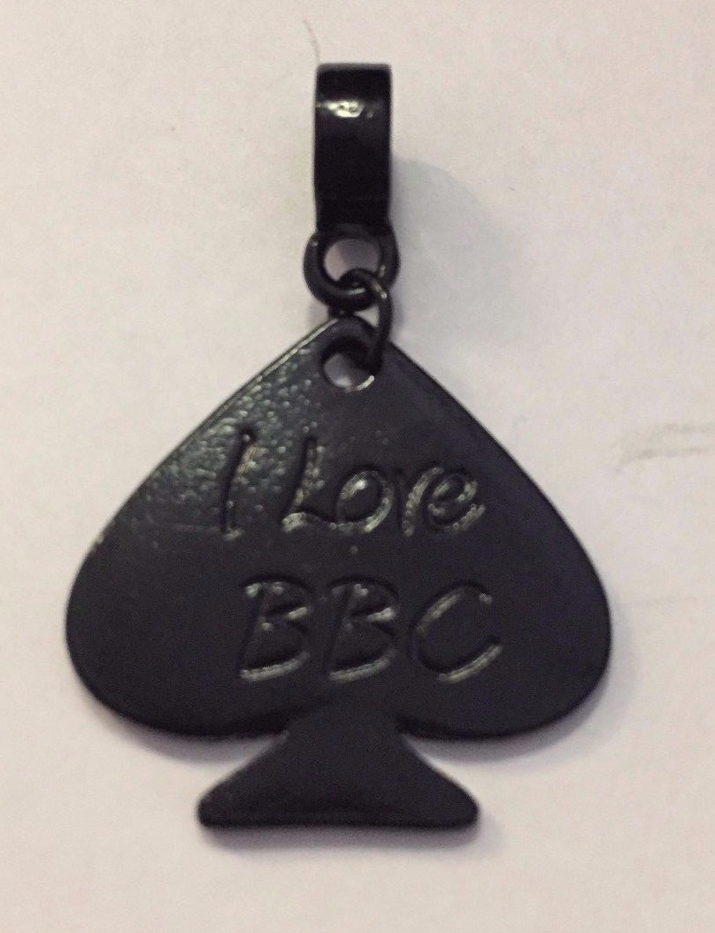 I LOVE BBC Spade Charm for Anklets Necklace Bracelet etc. – BLACK, SILVER, GOLD