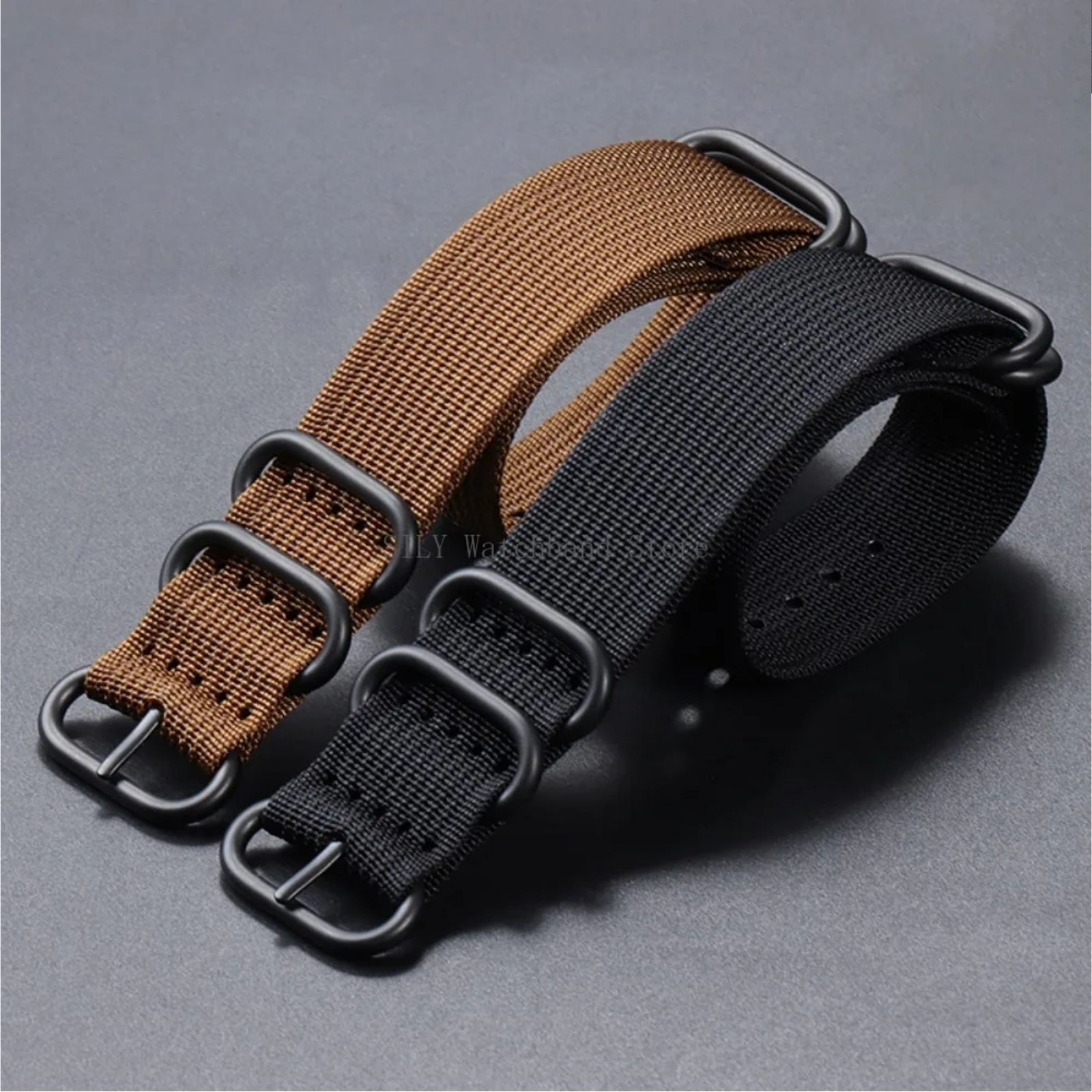 18mm 20mm 22mm 24mm Ballistic Durable Military Nylon Wrist Watch Band Strap New