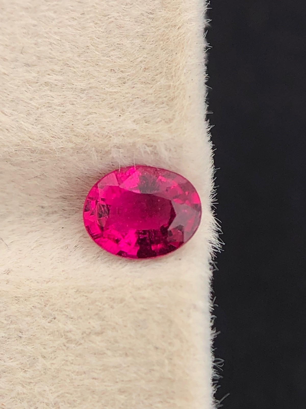 0.45 Ct Natural Pink Tourmaline Oval Loose Faceted Gemstone Making For Jewelry