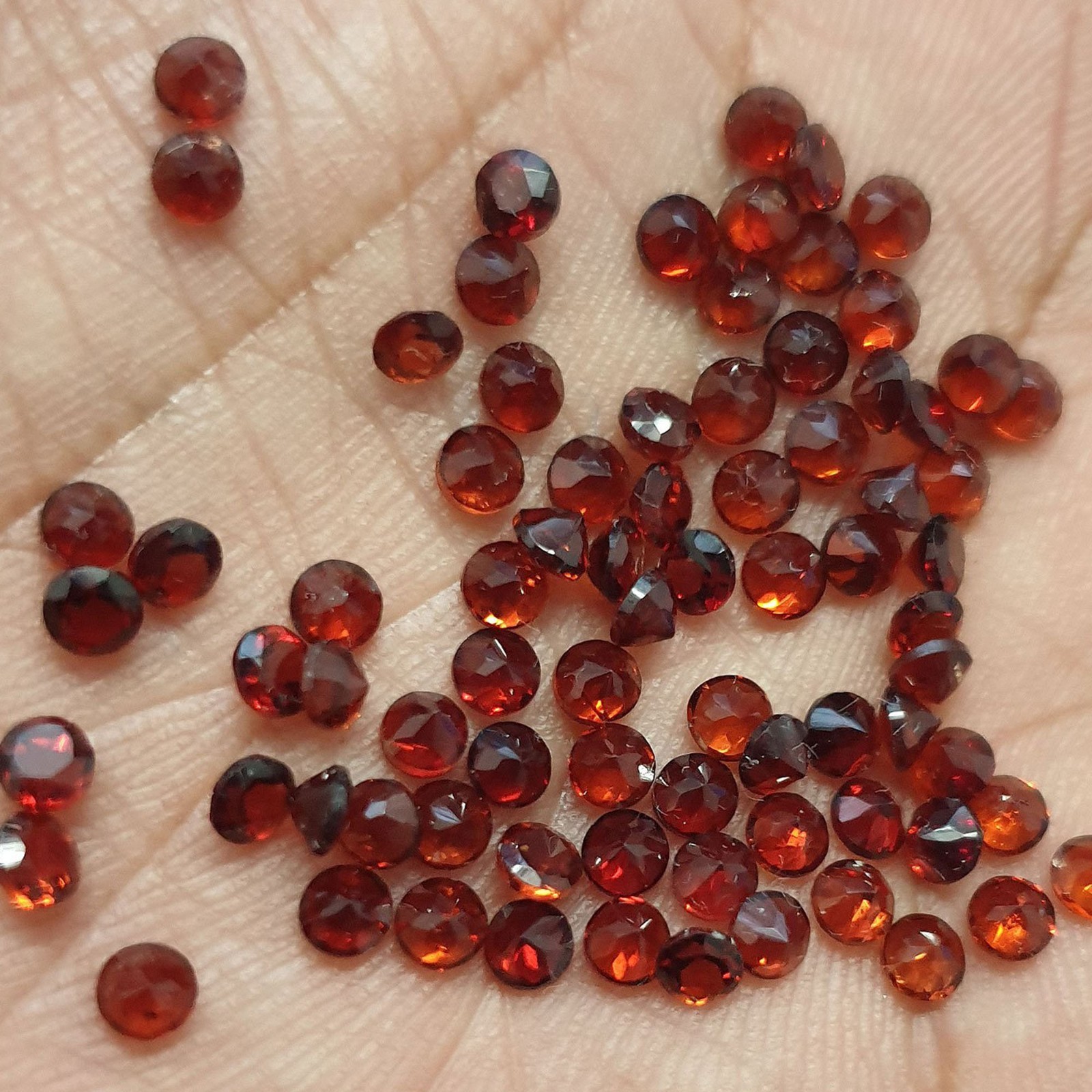 Natural Garnet Mozambique Round Faceted Cut 3mm To 10mm Loose Gemstone