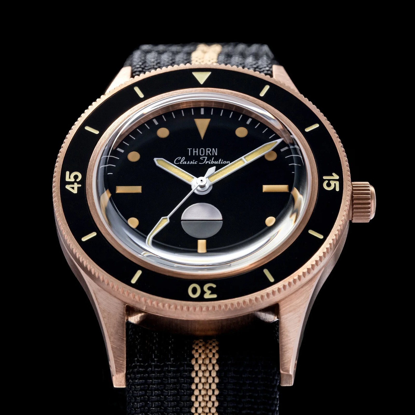 THORN Fathoms Fifty CUSN8 Bronze NH35 Diver 200M Automatic Watch 40mm Hygrometer