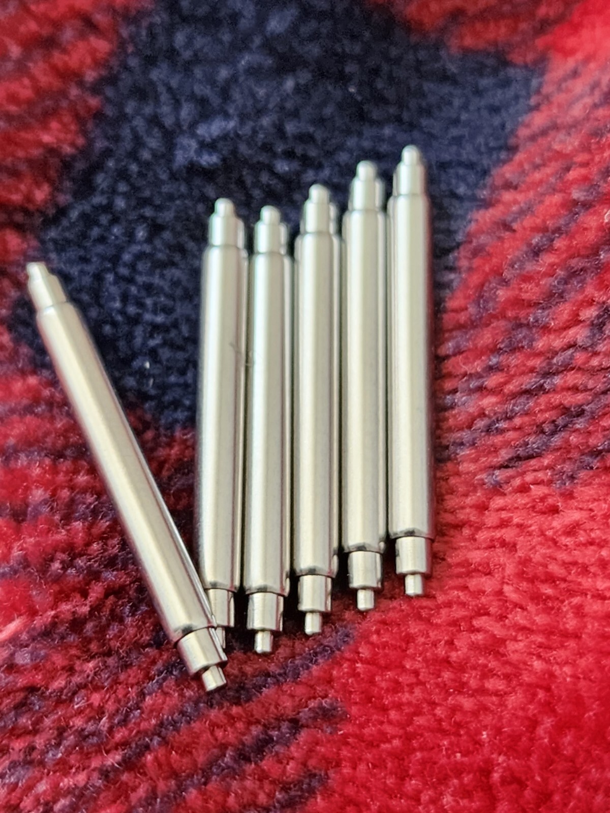 6 PC 20mm 22mm 24mm Spring Bar for Seiko Non-Magnetic Stainless 2.5mm 1.1mm Tip