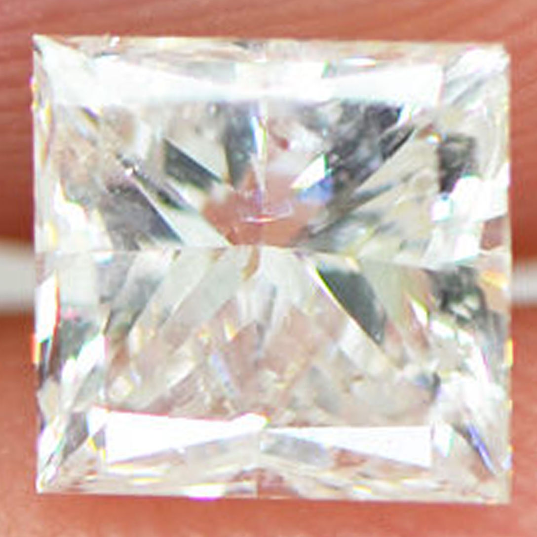 Princess Shape Diamond 0.96 Carat Loose F Color SI1 Natural Enhanced 5.37 MM