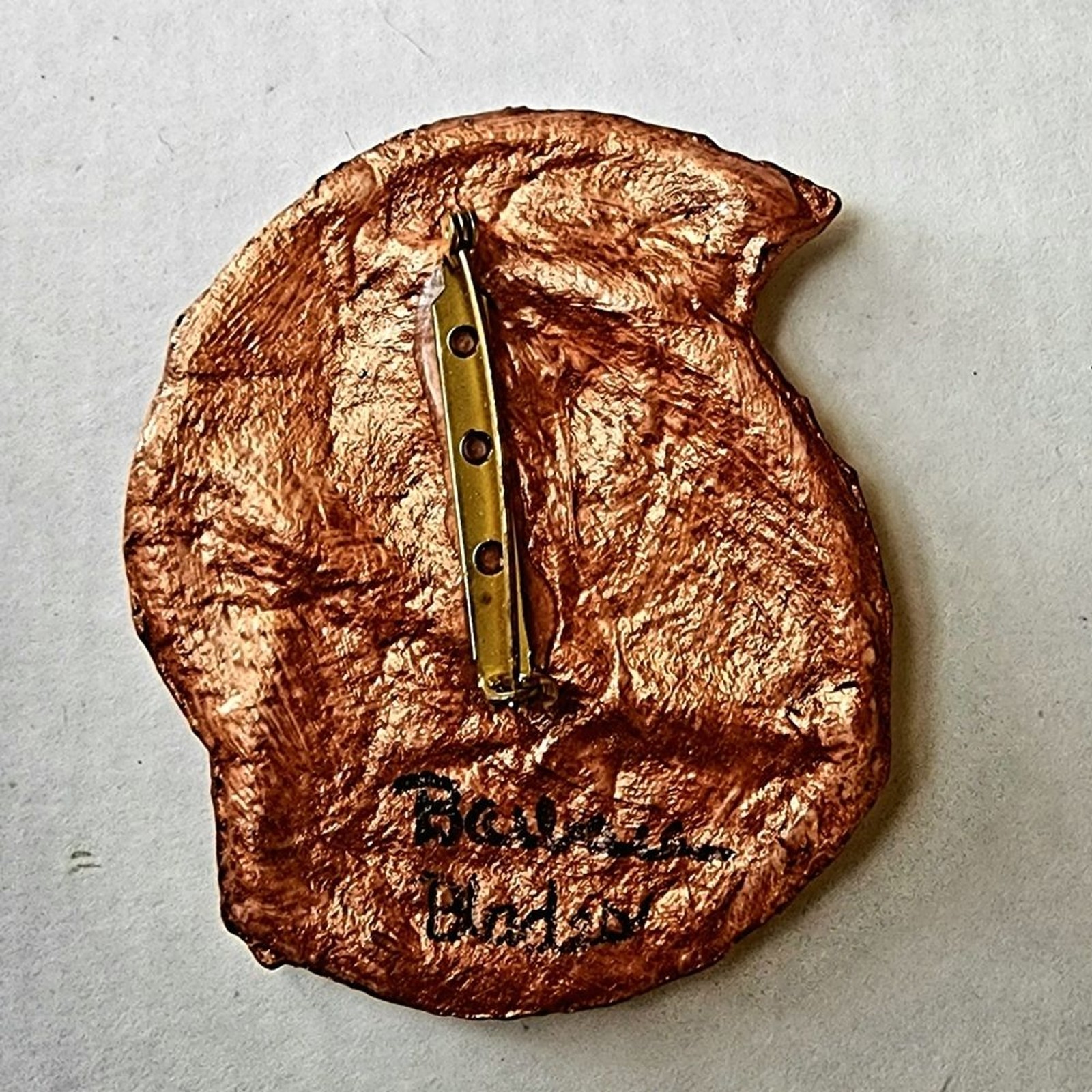 OOAK handmade and signed abstract Nautical brooch Artist Barbara Blades