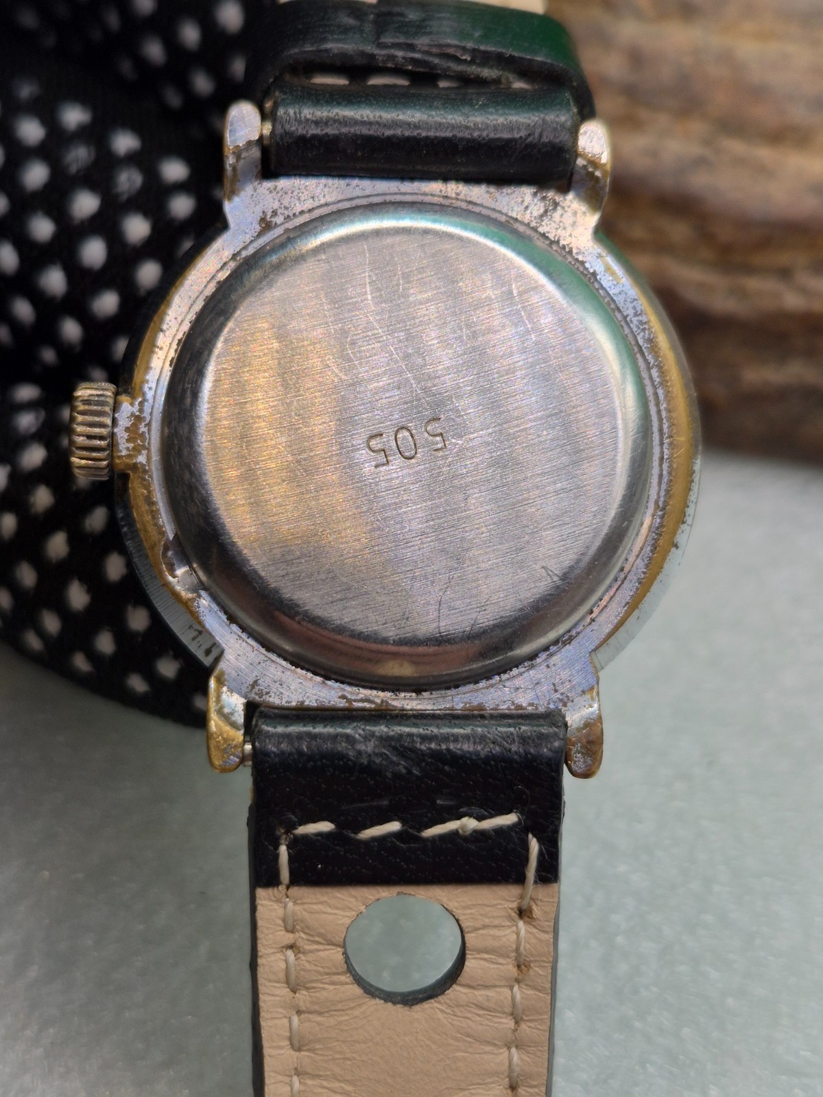 Vintage Soviet mechanical wristwatch RAKETA 2614 H.