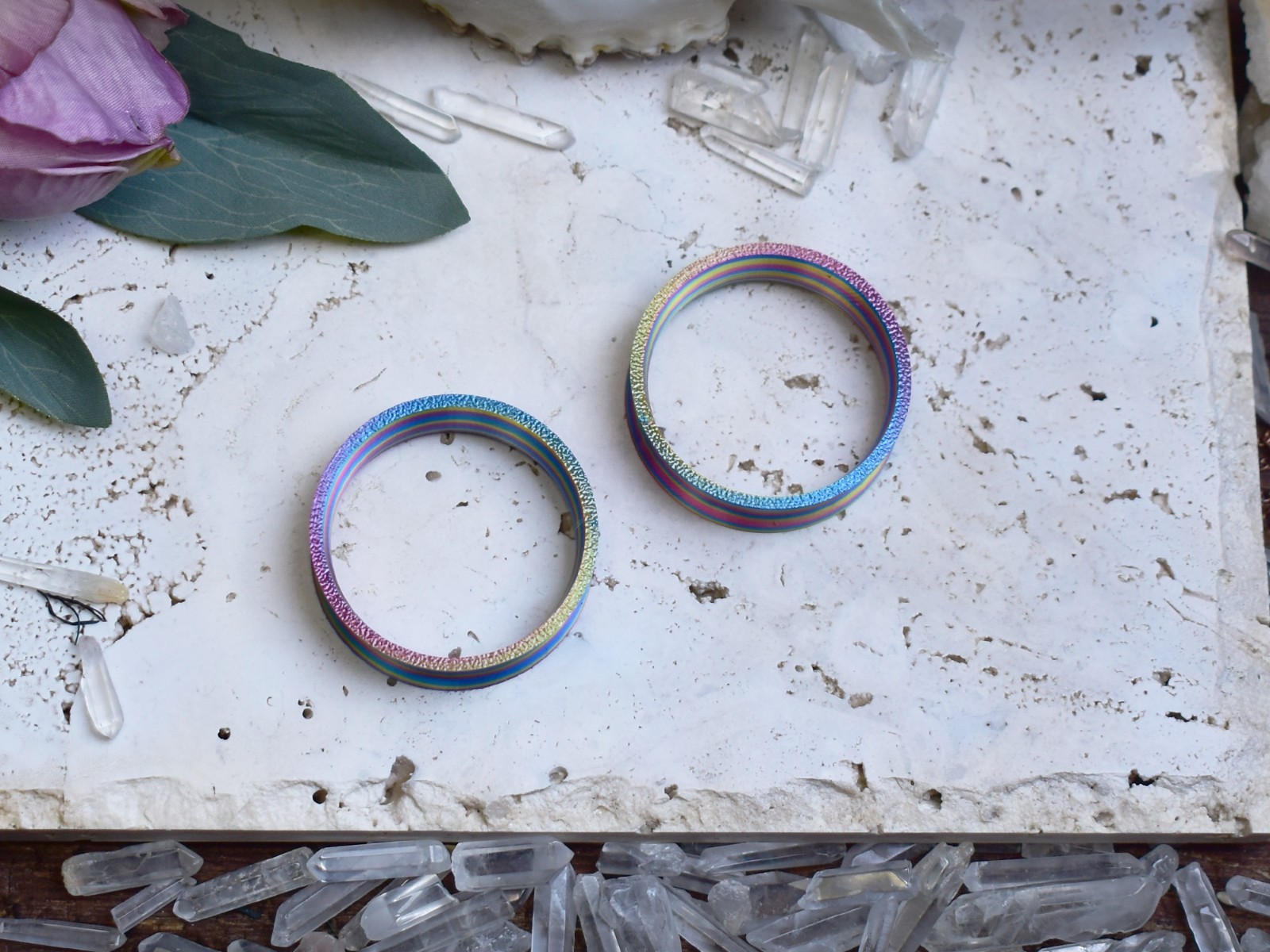 Ultra Light Ear Tunnels 10-200mm | Rainbow Twist Ear Plugs | Pair | 9 shapes