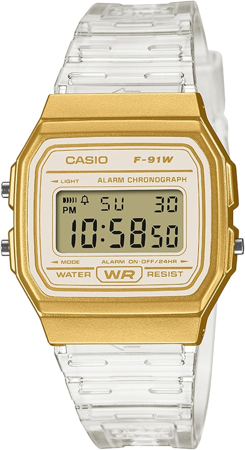 New Casio F-91WS-7A2JF Unisex Watch Gold Japan
