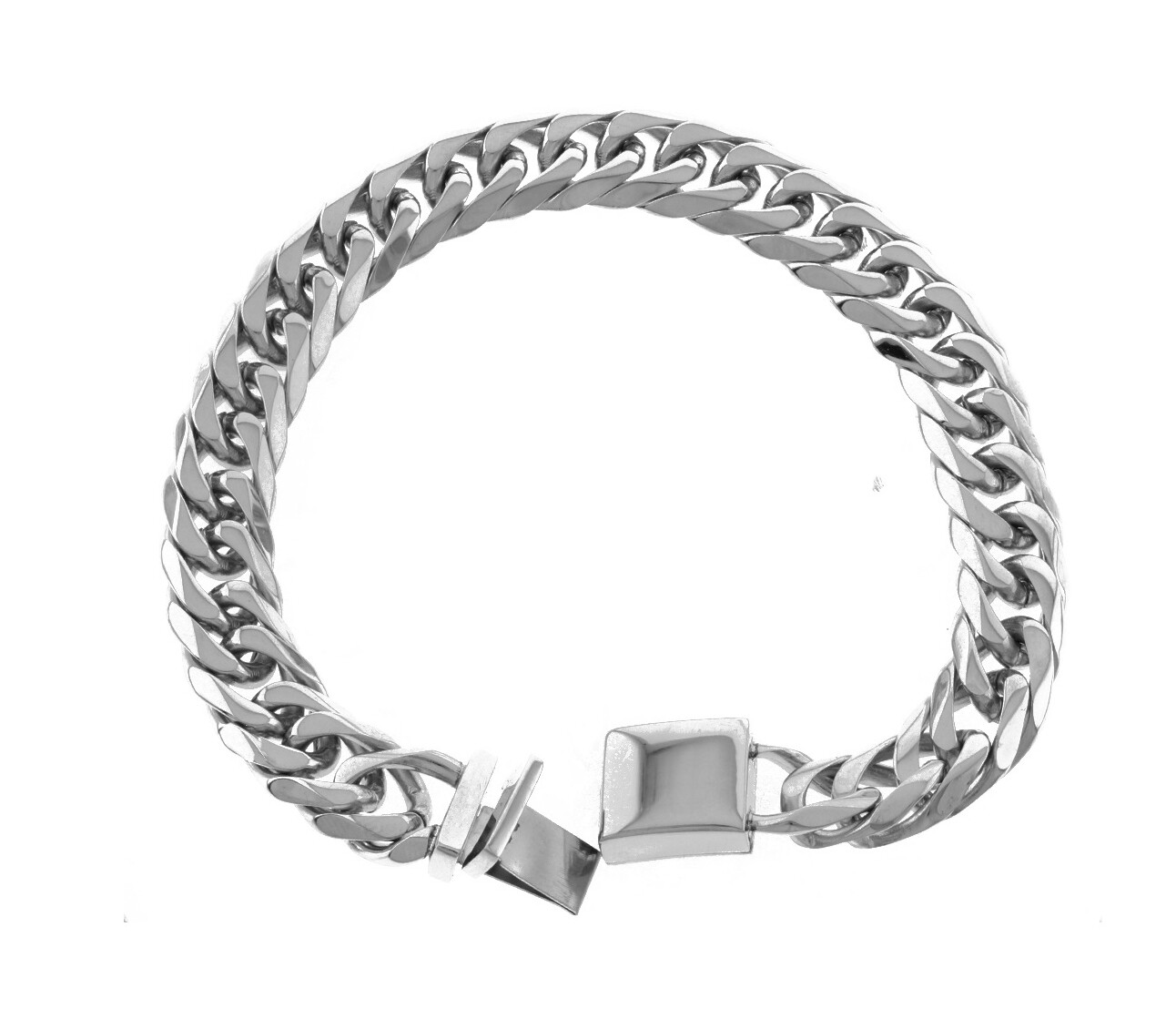 8-9” Long Solid Stainless Steel 9mm-21mm Miami Cuban Curb Link Chain Bracelet