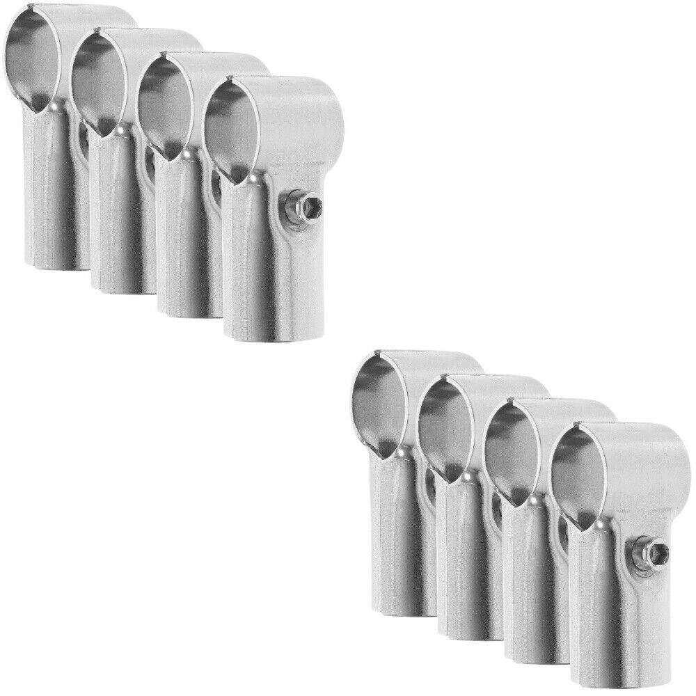 8PCS Dog Kennel Clamps Greenhouses Pipe Clamps End Rail T Clamp Panel 25MM