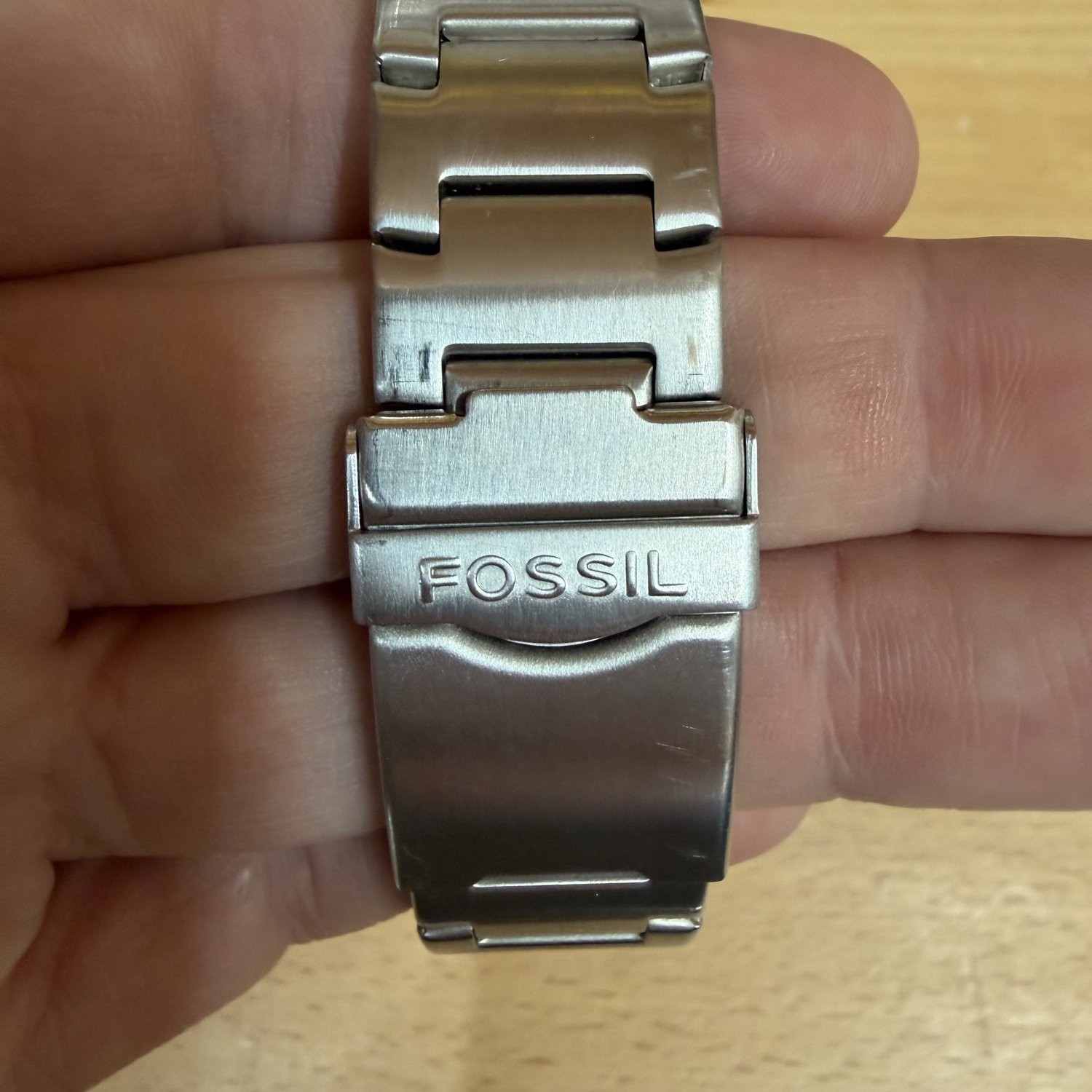 FOSSIL Big Tic JR-8052 Quartz Blue Dial Stainless Men’s Watch