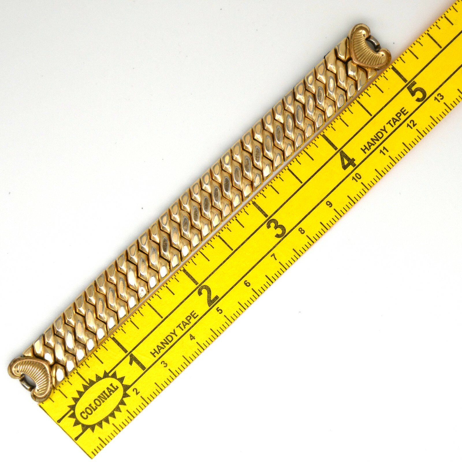 Vintage Speidel 13.7 mm gold filled wristwatch expansion bracelet