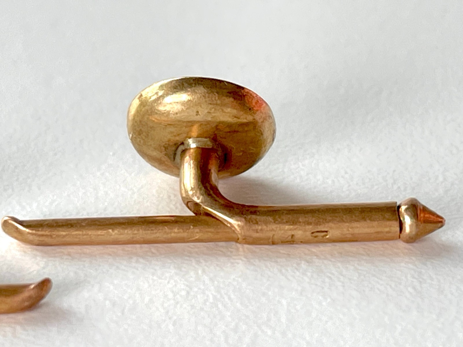 Pair of Antique 14K Gold Mother of Pearl Shirt Studs – Larter & Sons